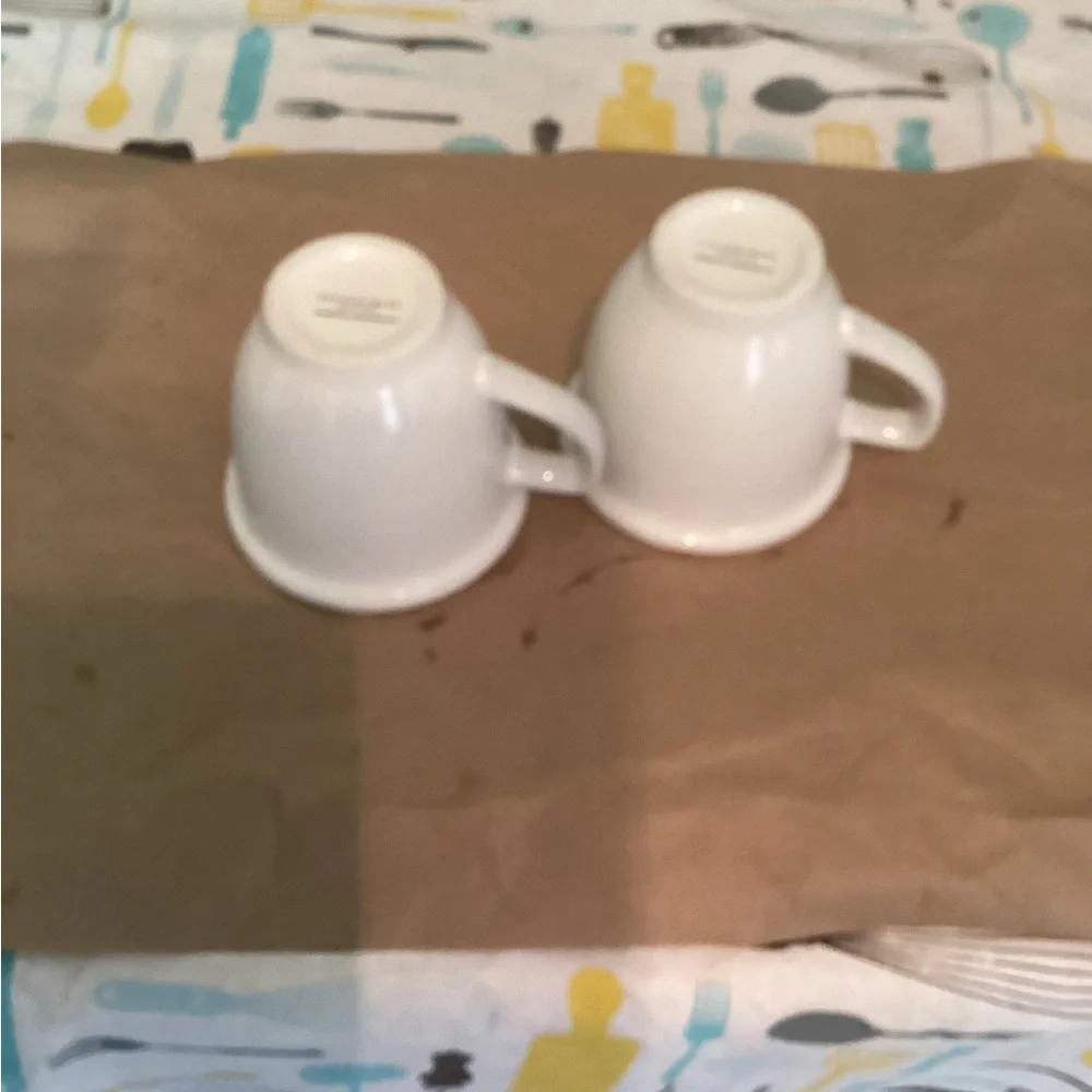 Pottery Barn 2 large cups /Mugs